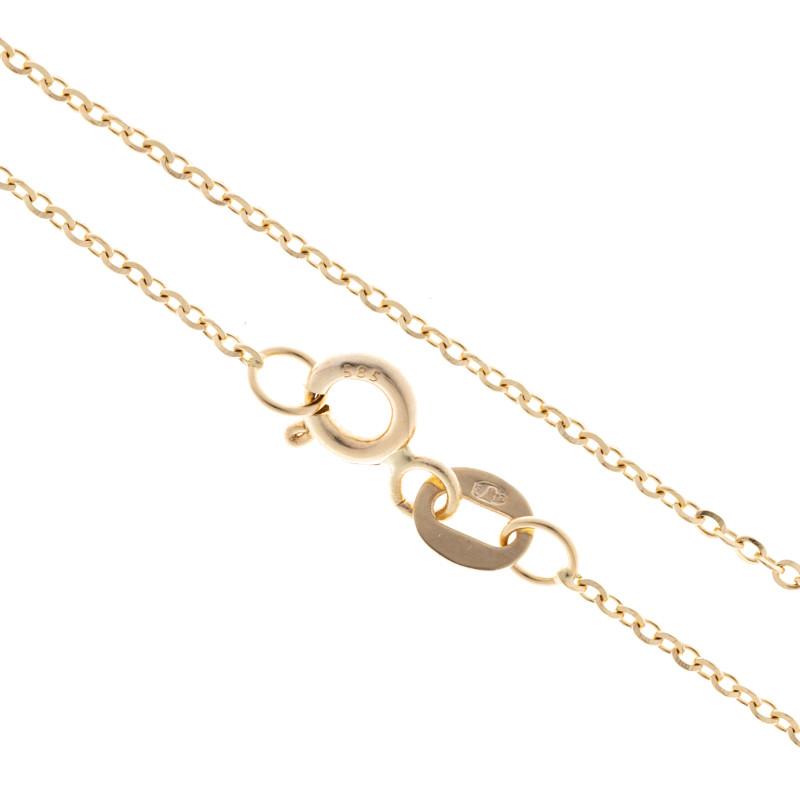 Złoty Łańcuszek 585 Delikatne Rolo Prezent