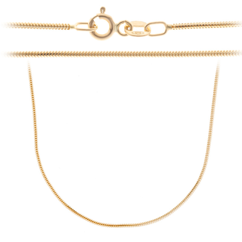 Złoty Łańcuszek 585 Linka Żmijka 1 mm Prezent