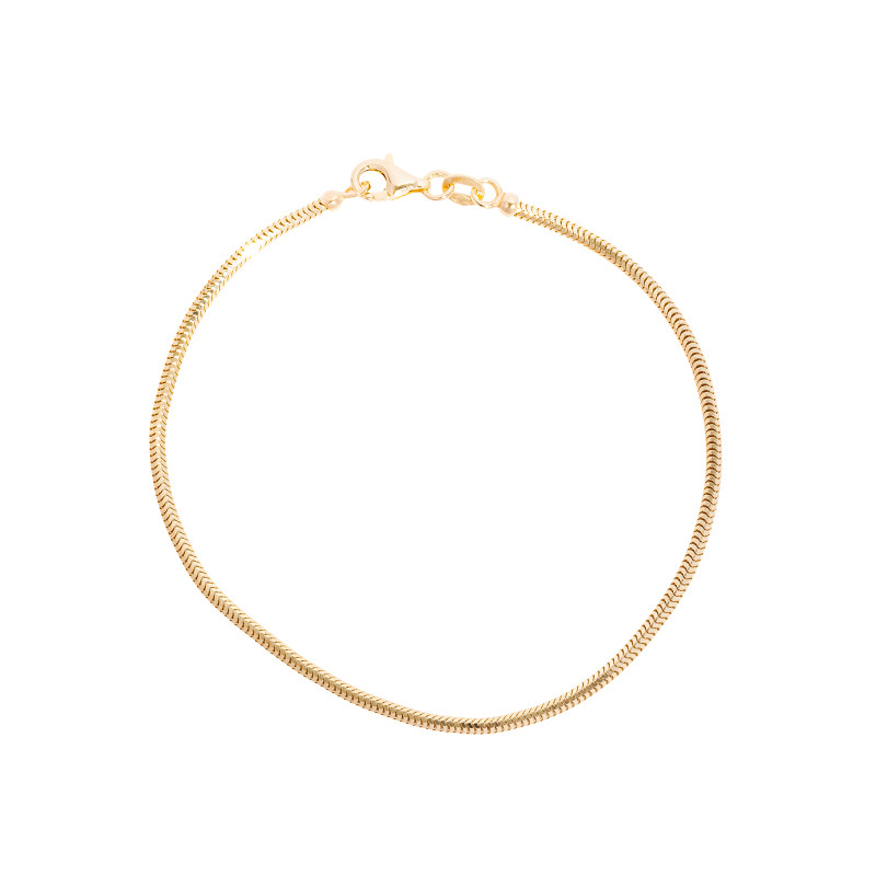 Złota bransoletka damska 585 Linka Żmijka PREZENT