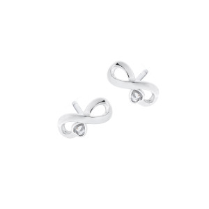 Kolczyki srebrne 925 Biały Blask Wieczności