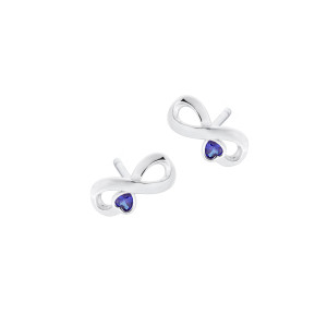 Kolczyki srebrne 925 Niebieski Blask Wieczności