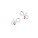 Kolczyki srebrne 925 Różowy Blask Wieczności
