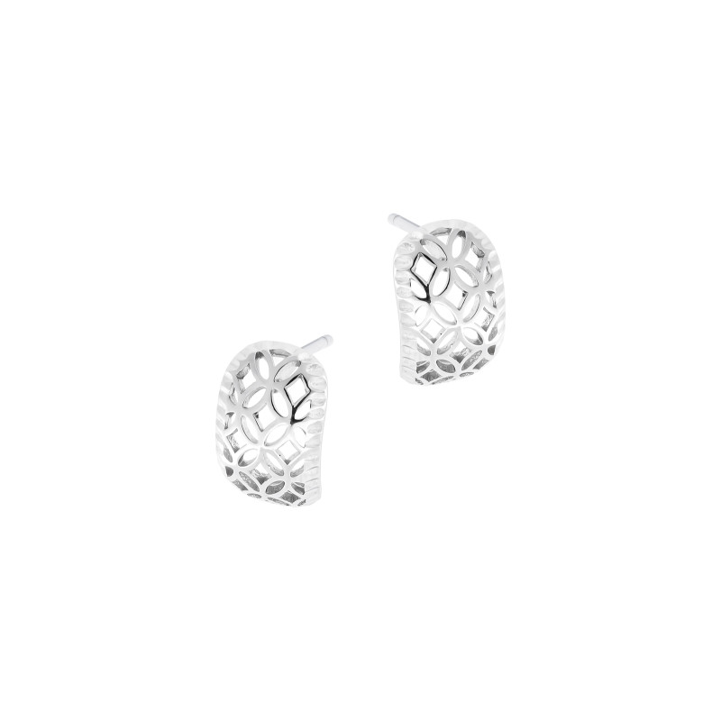 Kolczyki srebrne 925 Ażurowa Blaszka