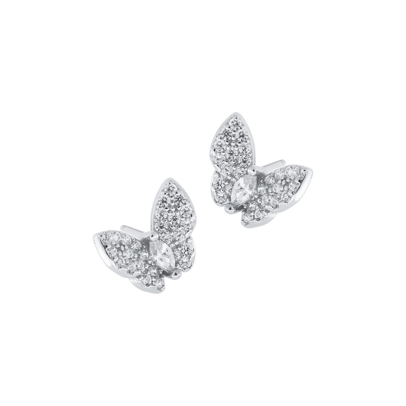 Kolczyki srebrne 925 Elegancja Motylich Skrzydeł