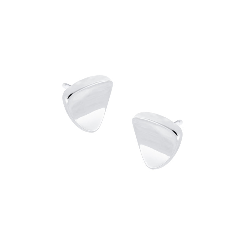 Kolczyki srebrne 925 Trójkątne Lśnienie