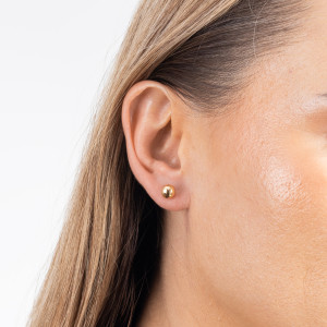 Złote kolczyki kulki 6mm