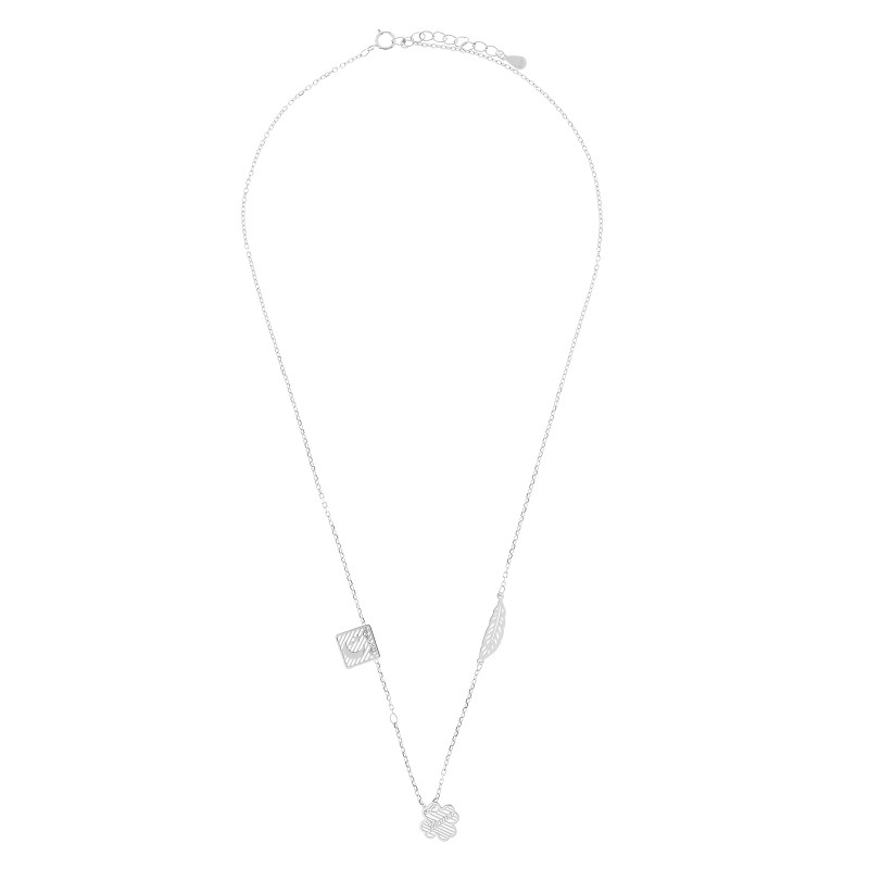 Srebrny naszyjnik 925 Koniczyna "Mama"