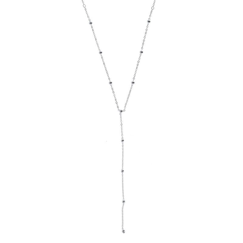 Srebrny naszyjnik 925 Kaskadowy z Kulkami