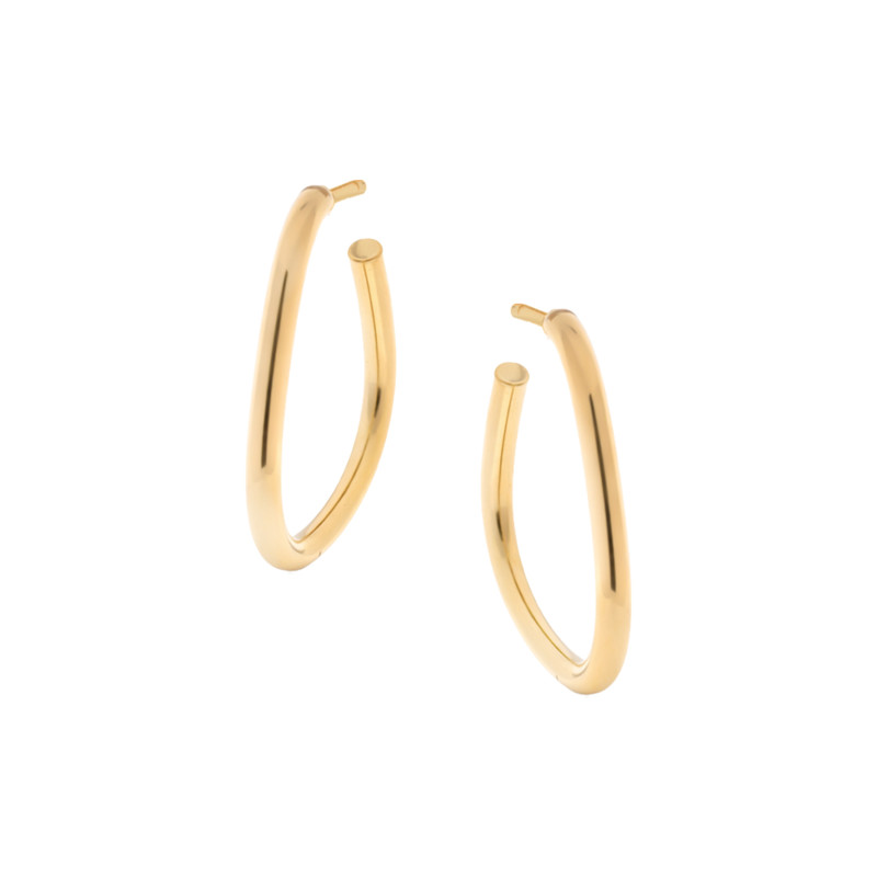 Złote kolczyki 585 Trójkąt Prezent