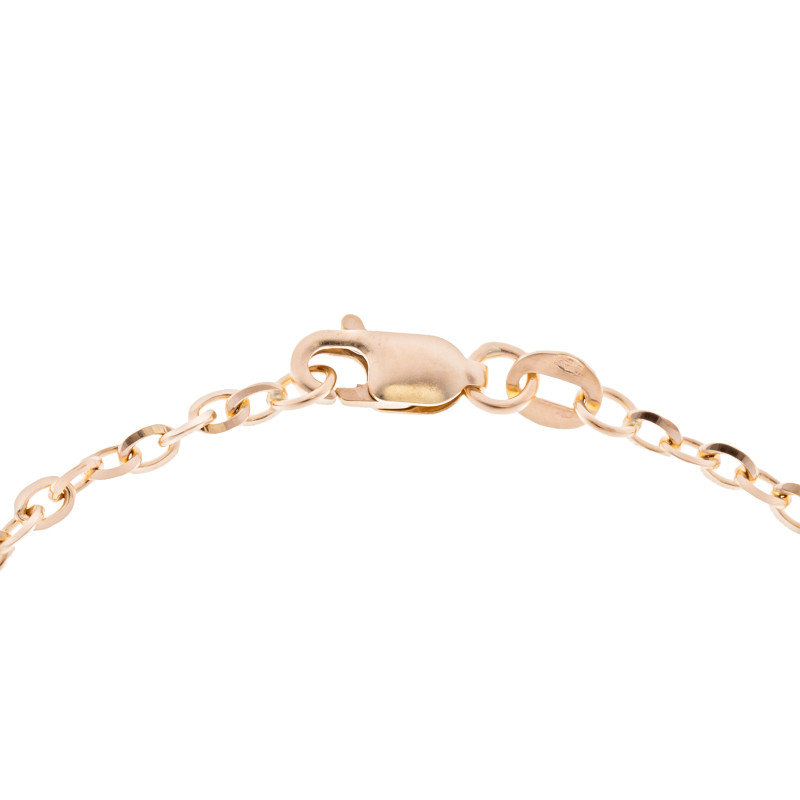 Złota bransoletka damska 585 splot Rolo VI PREZENT