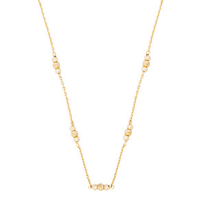 Srebrny naszyjnik 925 pozłacany Drobne Kulki