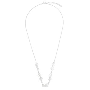 Srebrny naszyjnik 925 Kwiaty