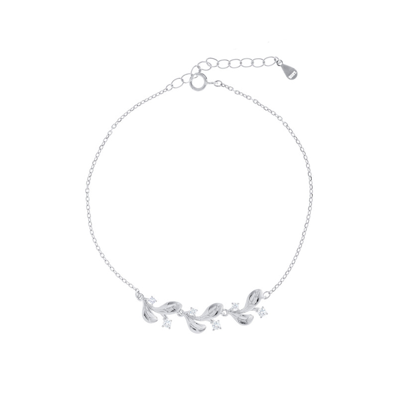 Srebrna bransoletka 925 Gałązka