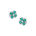 Srebrne kolczyki 925 Kwiat Kolorów