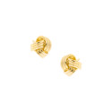 Srebrne kolczyki 925 Pozłacane Supełek
