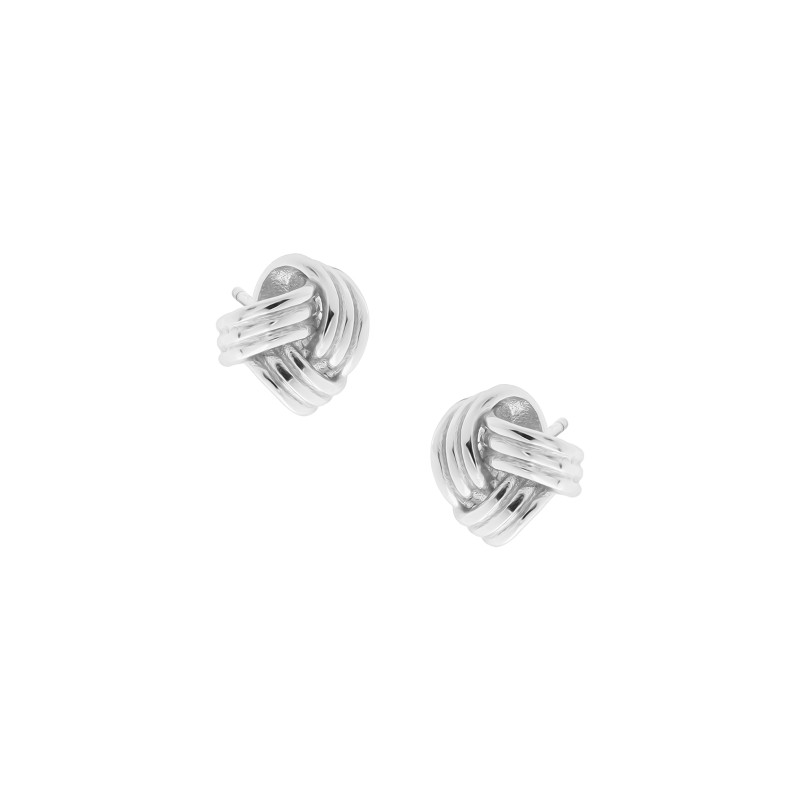 Srebrne kolczyki 925 Supeł