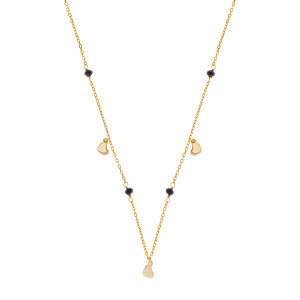 Srebrny naszyjnik 925 pozłacany Trzy Serca