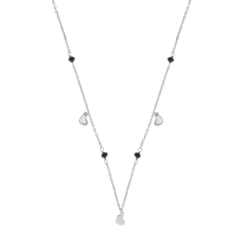 Srebrny naszyjnik 925 Trzy Serca