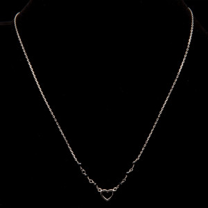 Srebrny naszyjnik serce