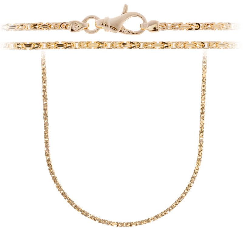 Złoty łańcuszek 585 Splot Królewski 2mm Damski Męski