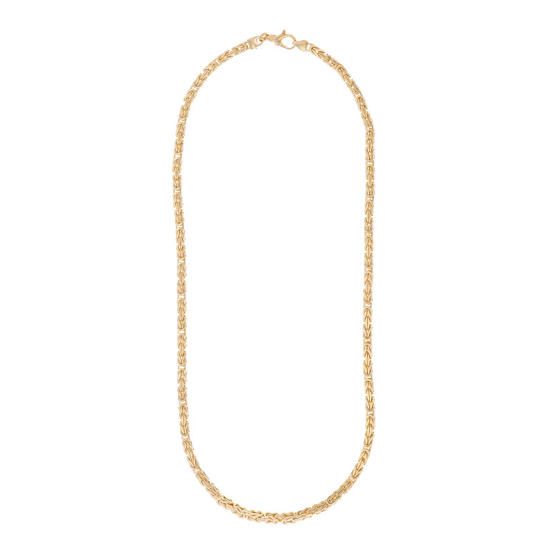 Złoty łańcuszek 585 Splot Królewski 4 mm Damski Męski