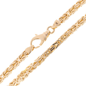 Złoty łańcuszek 585 Splot Królewski 4.2 mm Damski Męski ciężki