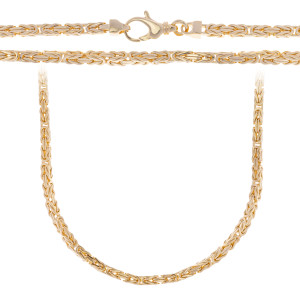 Złoty łańcuszek 585 Splot Królewski 3.2 mm Damski Męski ciężki