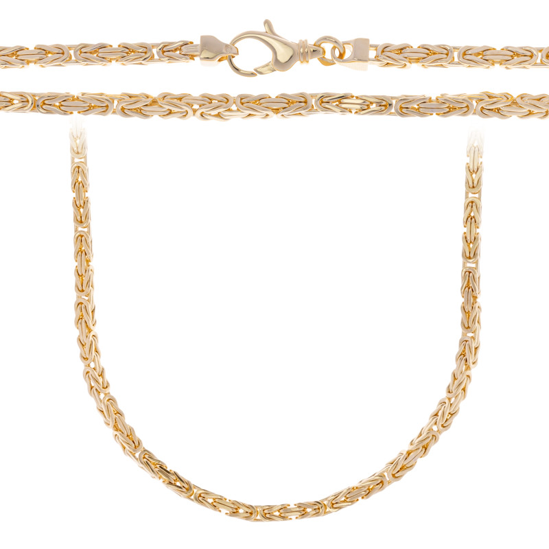 Złoty łańcuszek 585 Splot Królewski 3.2 mm Damski Męski ciężki