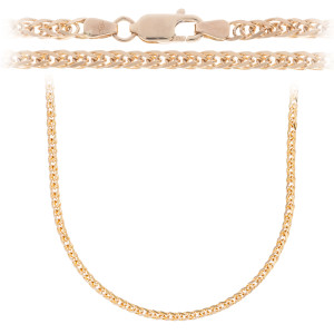 Złoty łańcuszek 585 Splot Lisi Ogon 2.3 mm Damski