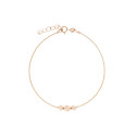Złota bransoletka damska 585 Kolorowy Pas Cyrkonii
