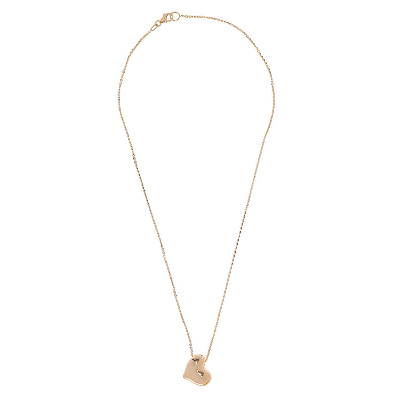 Złoty naszyjnik 585 Dmuchane Serce