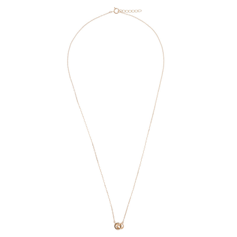 Złoty naszyjnik 585 Splecione Okręgi