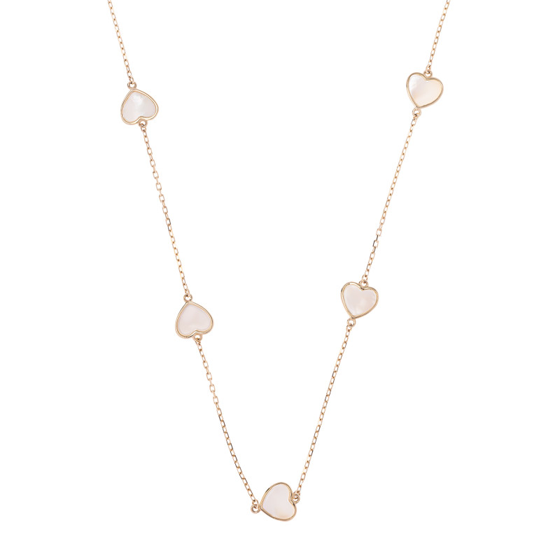 Złoty naszyjnik 585 Jasne Serca