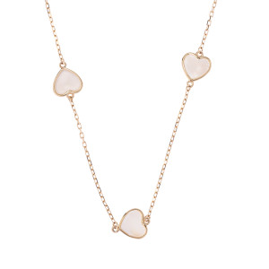 Złoty naszyjnik 585 Jasne Serca