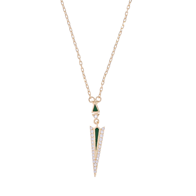 Złoty naszyjnik 585 Zielona Strzała