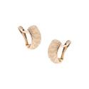 Złote kolczyki 585 Skręt na blaszce