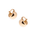 Złote kolczyki damskie 585 Owal Cięty