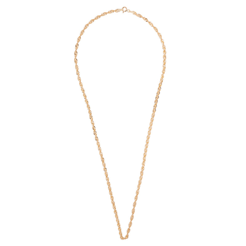 Złoty łańcuszek 585 Splot Korda Diamentowana 45/50 cm Damski Męski