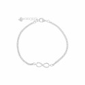 Srebrna bransoletka 925 Nieskończoność Blask Cyrkonie