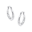 Srebrne kolczyki 925 Okrągłe Łańcuszkowe Chain
