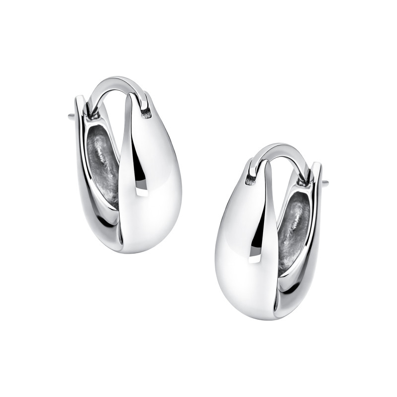 Srebrne kolczyki 925 Owalne dmuchane