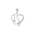 Srebrna zawieszka 925 Kotek