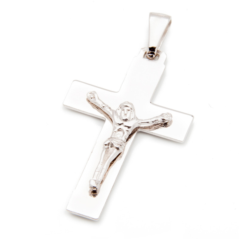Srebrny Krzyżyk z Jezusem