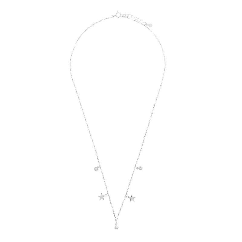 Srebrny naszyjnik 925 gwiazdki