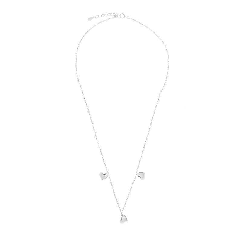 Srebrny naszyjnik 925 trzy serca