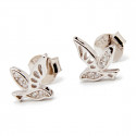 Srebrne kolczyki 925 kotek z cyrkoniami