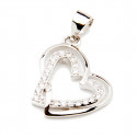Srebrna zawieszka 925 Serce Nieskończoność