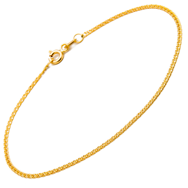 Złota Bransoletka 585 lisi ogon