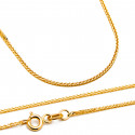 Złoty łańcuszek 585 podwójna pancerka 45 cm