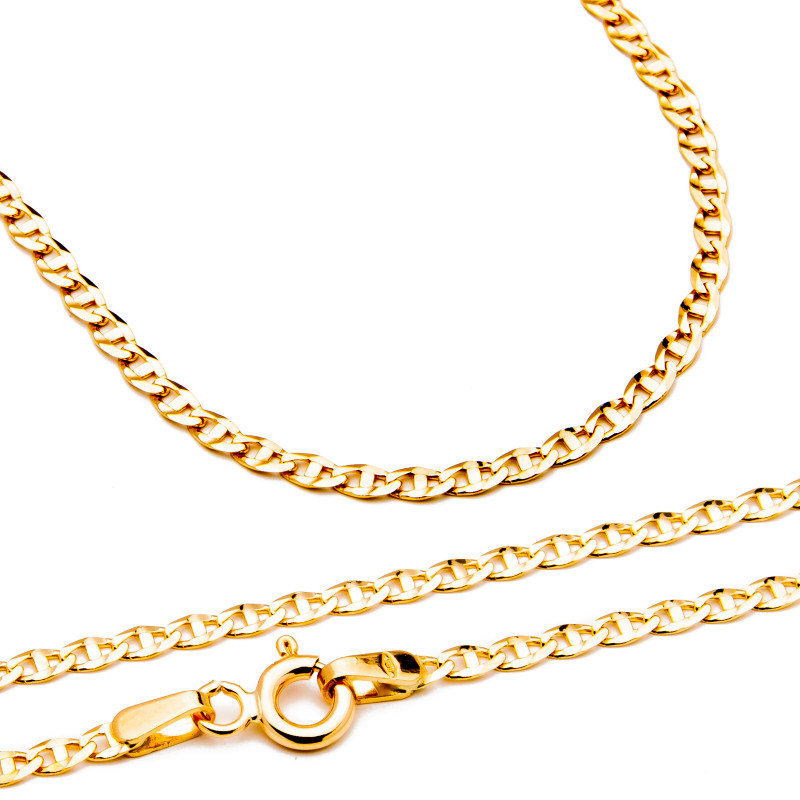 Złoty łańcuszek 585 splot Gucci 45 cm